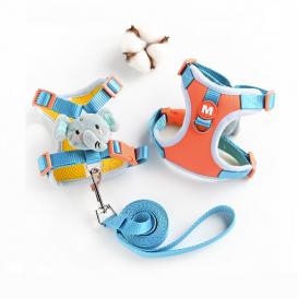 Lovely Little Elephant Dog Cat Harness with Leash 