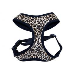 Leopard Print Plush Dog harness 