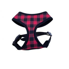 Red Grid Dog harness