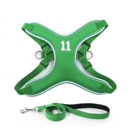 Sport Scuba fabric Dog harness with leash