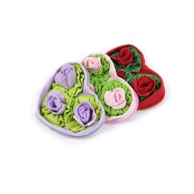 Snuffle Mat Slower Feeder Interactive Dog Heart Rose Mat 