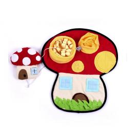 Snuffle Mat Slower Feeder Interactive Dog Mushroom House Mat 