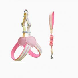 Printed Y-Style Dog harness with leash