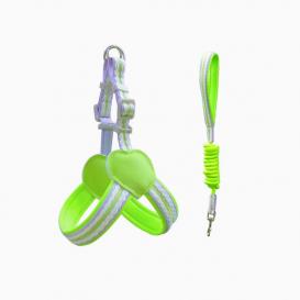 Printed Y-style Dog Harness with leash